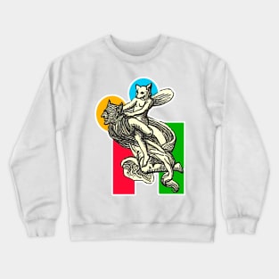 Monsters flying together Crewneck Sweatshirt